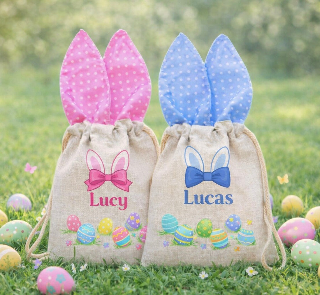 Personalised Easter Egg Hunt Bags | Rose by NattyB