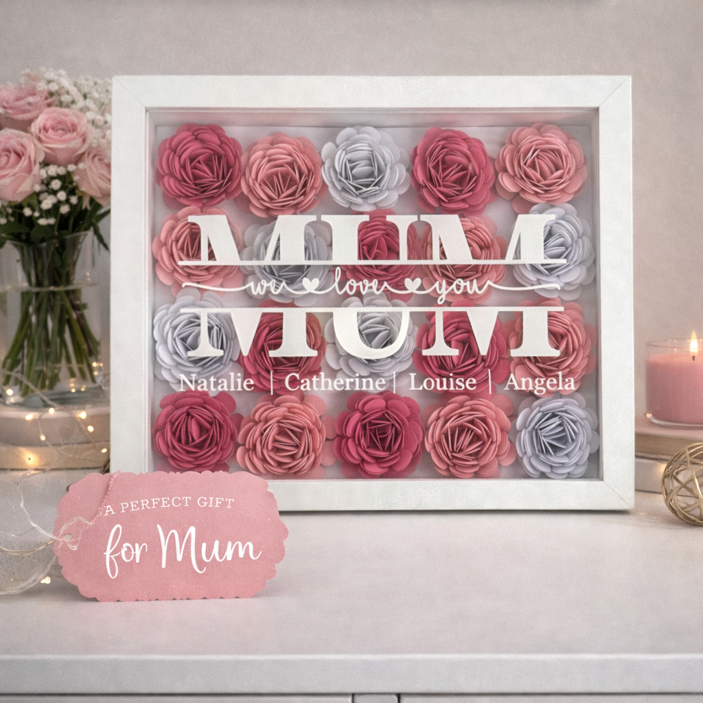 Personalised Shadow Boxes | Custom Keepsake Display Frames | Rose by NattyB
