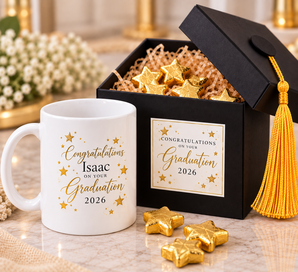 Personalised Graduation Mug & Chocolate Gift Box