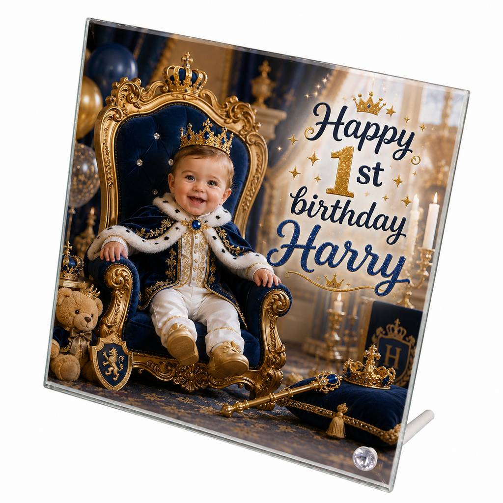 Imaginary Birthday Glass Tile for Kids