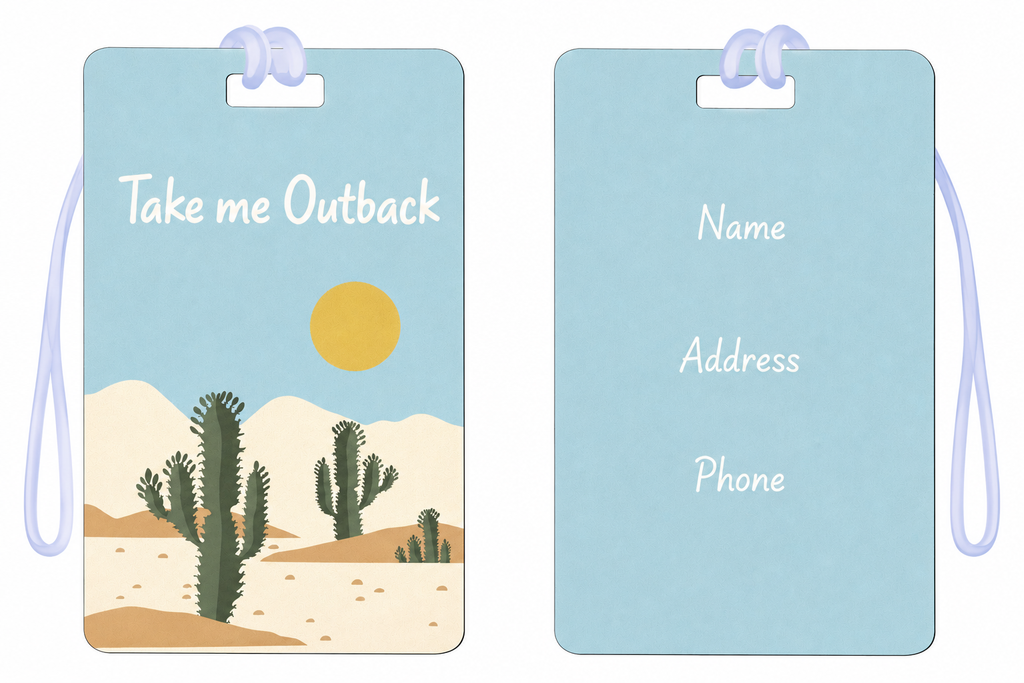 Fun Personalised Luggage Tags
