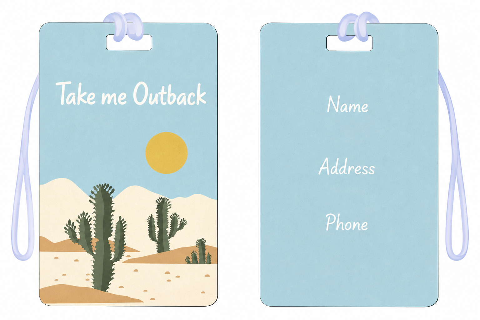 Fun Personalised Luggage Tags