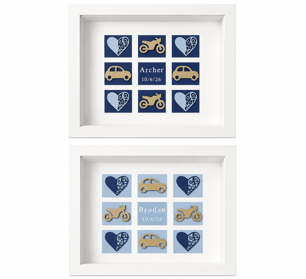 Baby Name Nursery Shadow Box (rectangle)