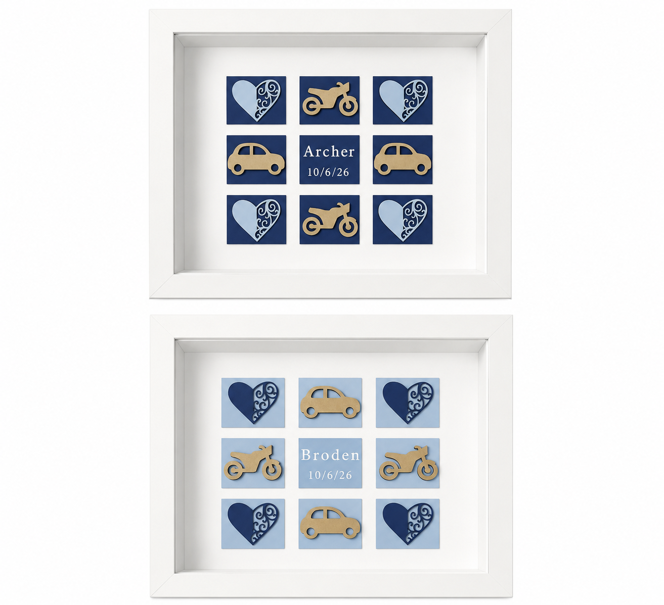 Baby Name Nursery Shadow Box (rectangle)