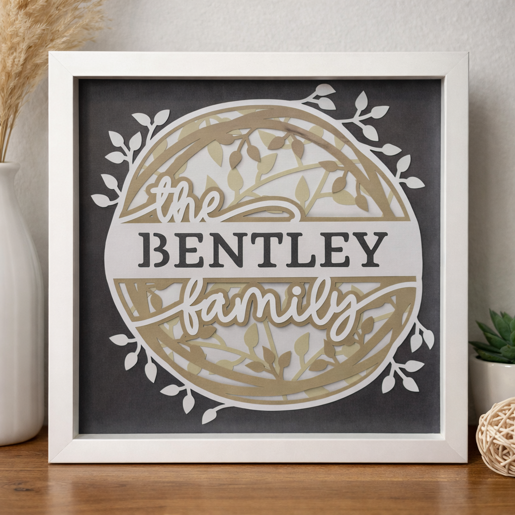 Family Name Shadow Box