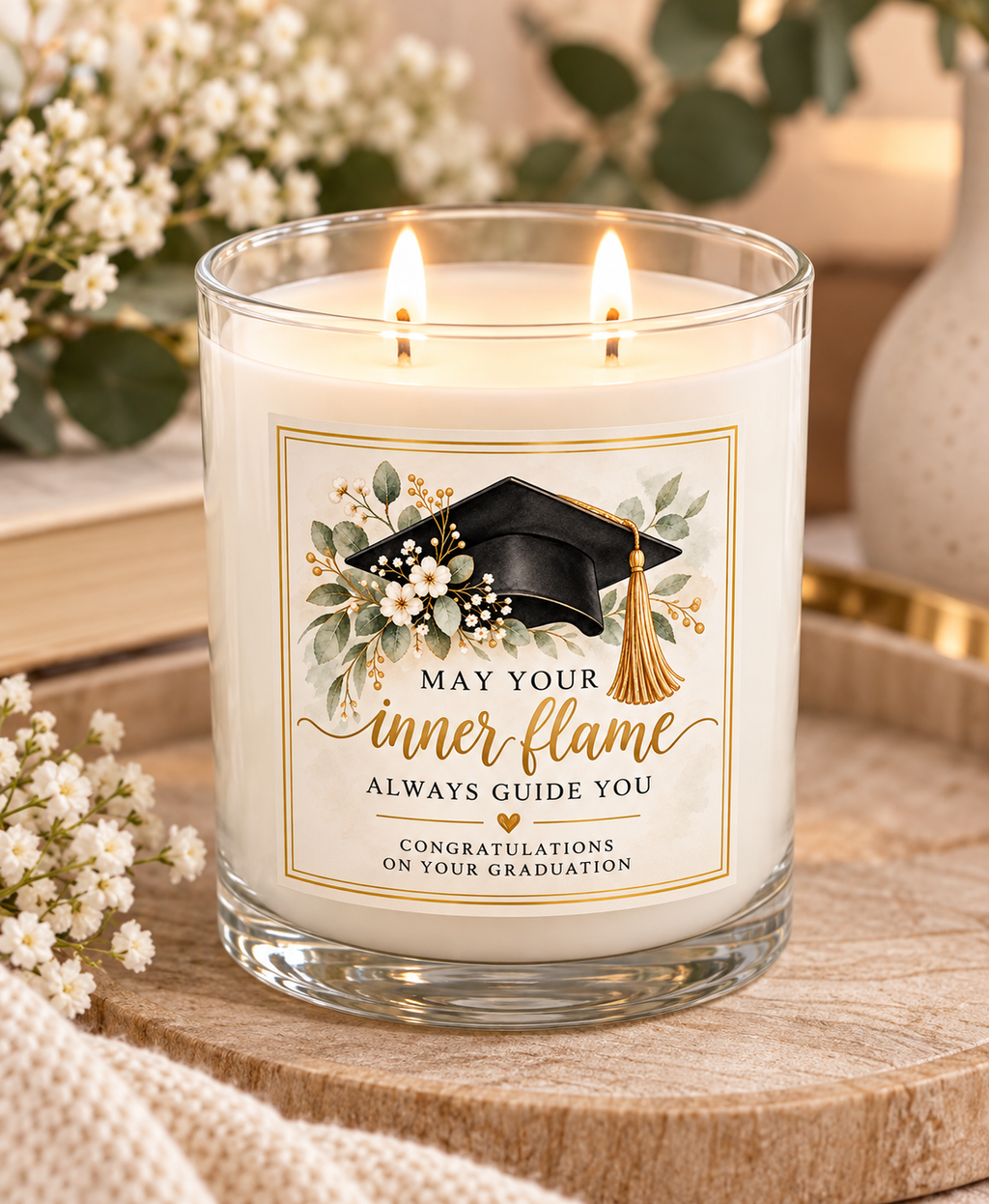 Personalised Graduation Candles