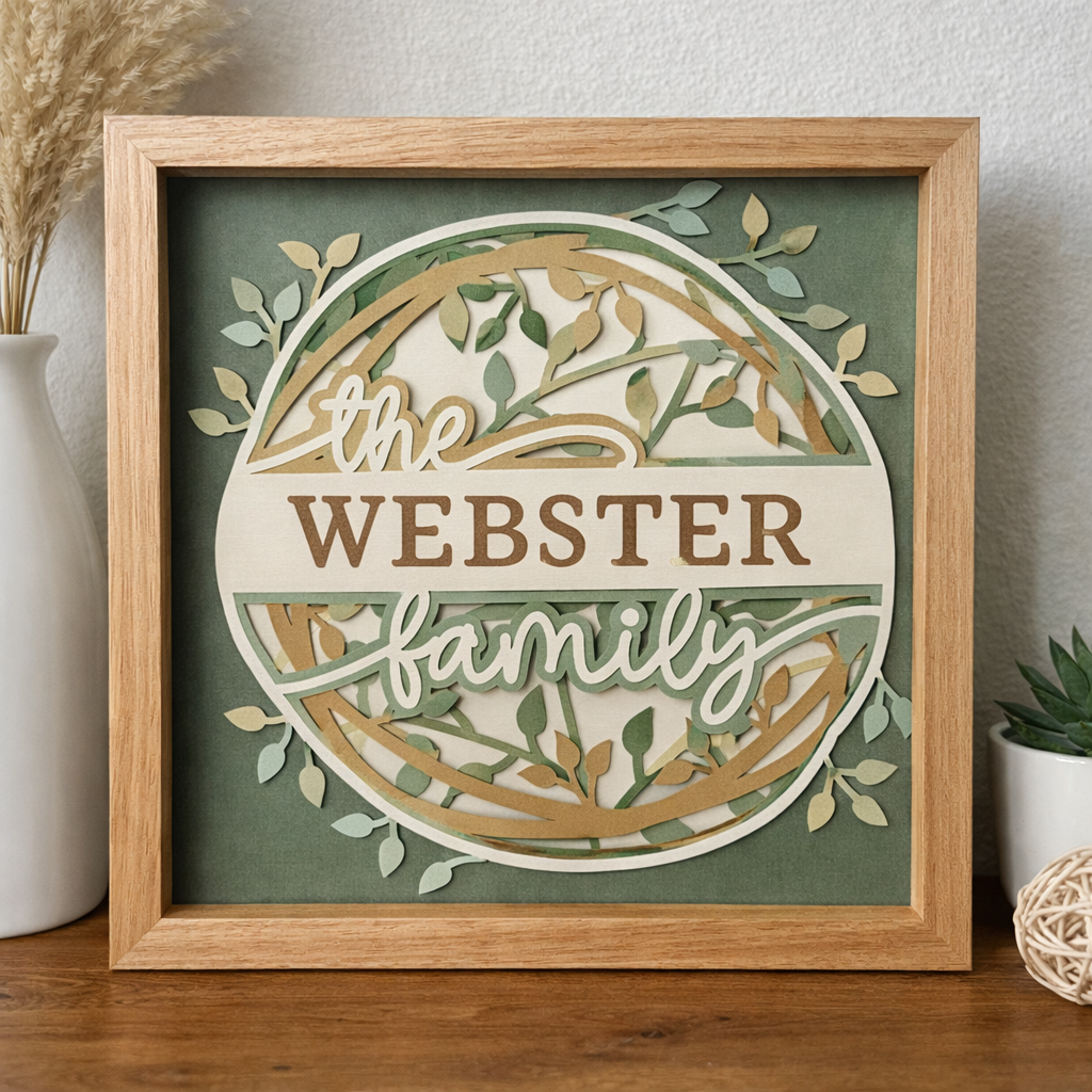 Family Name Shadow Box