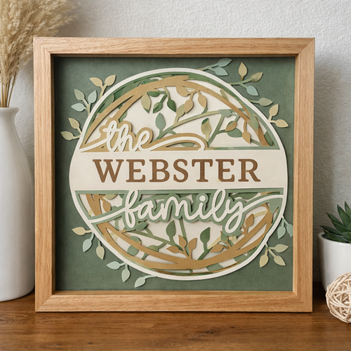 Family Name Shadow Box