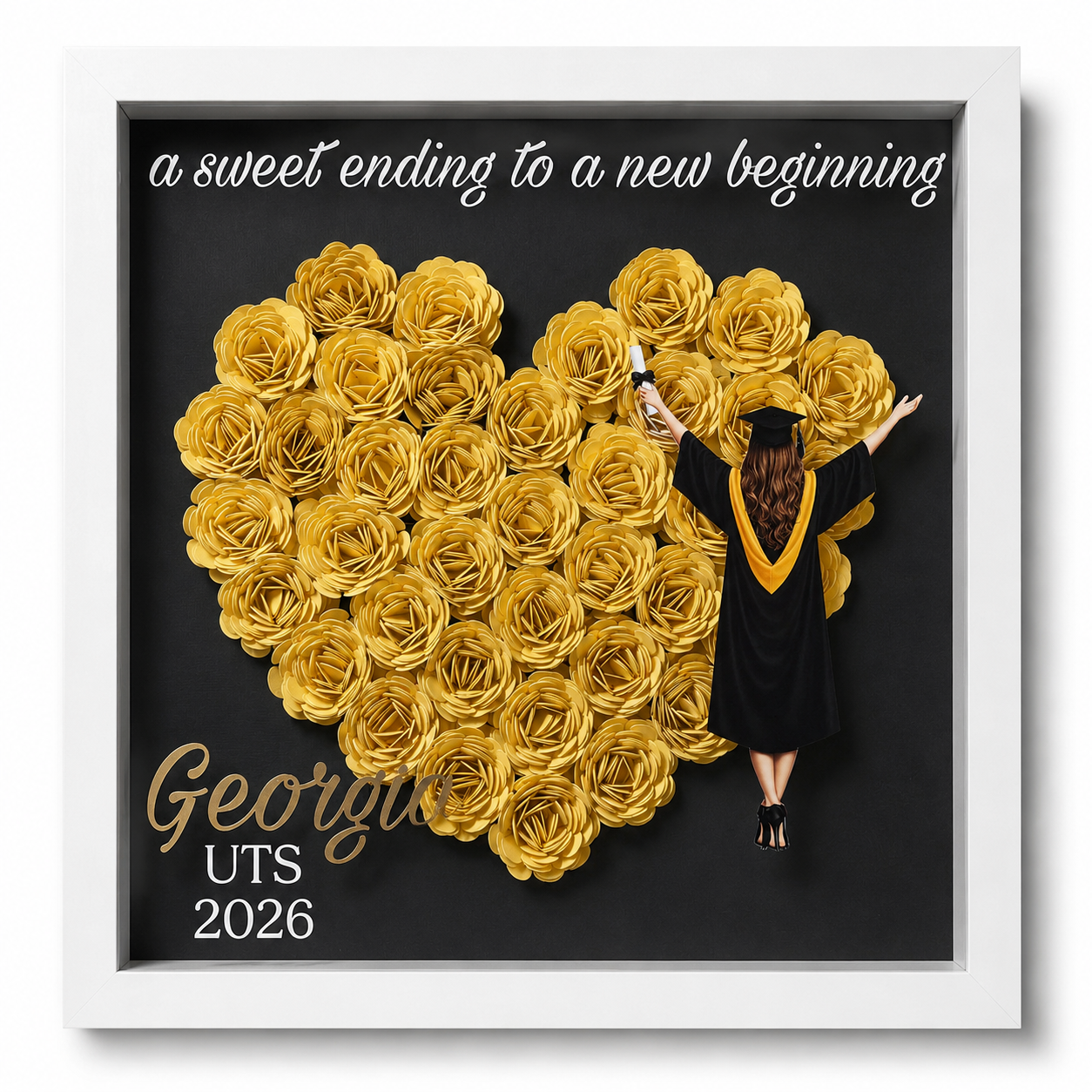 Personalised Graduation Shadow Box Frame
