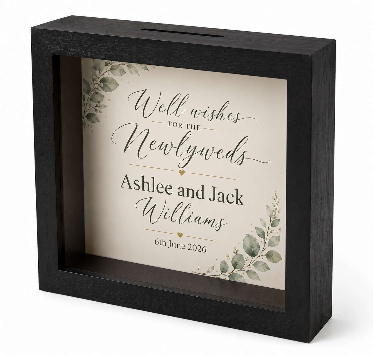 Custom Wedding Message Box