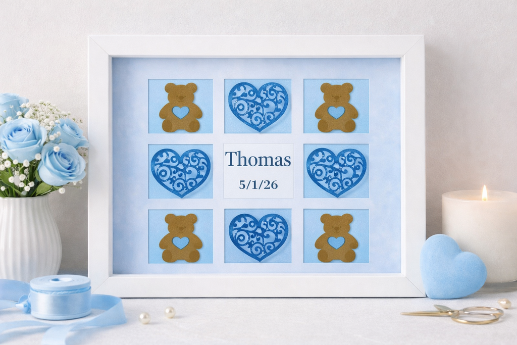 Baby Name Nursery Shadow Box (rectangle)