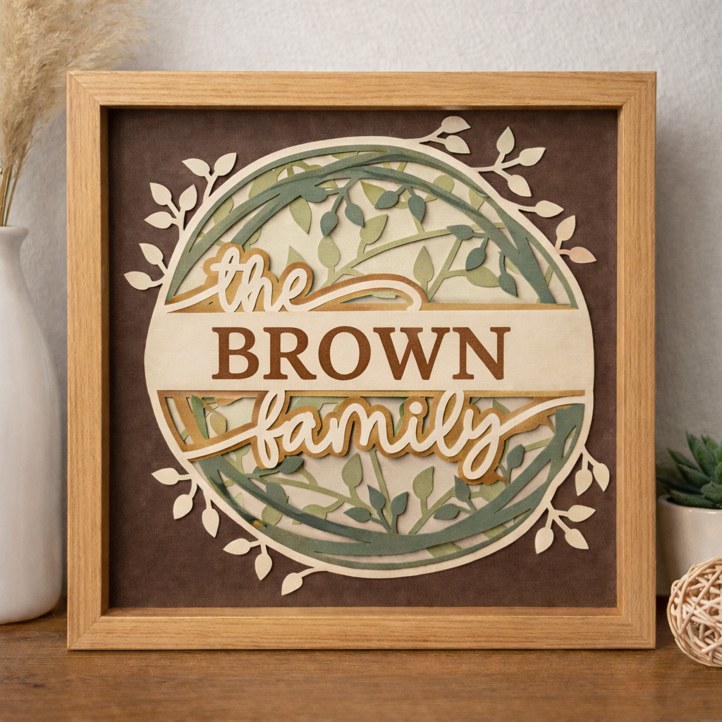 Family Name Shadow Box