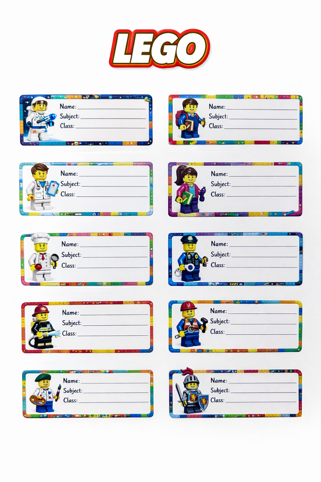 Fun School Book Labels