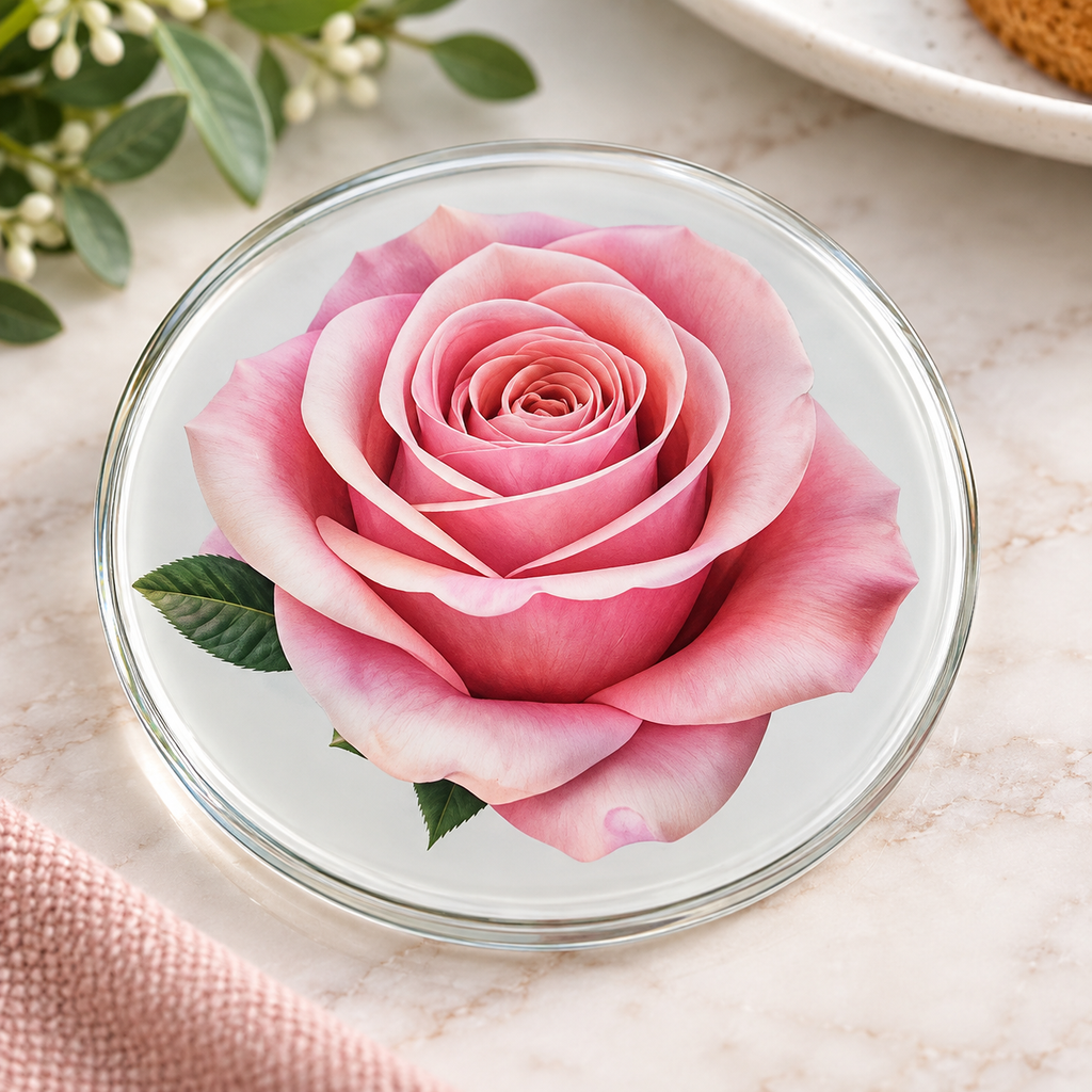 Round and Square Glass Coasters (singular)