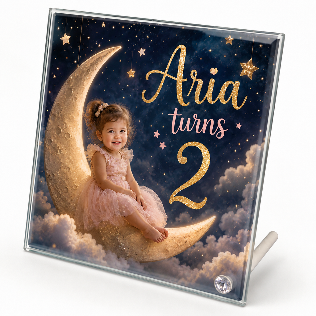Imaginary Birthday Glass Tile for Kids