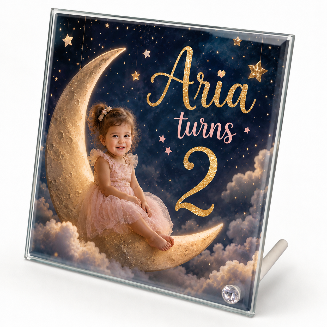 Imaginary Birthday Glass Tile for Kids