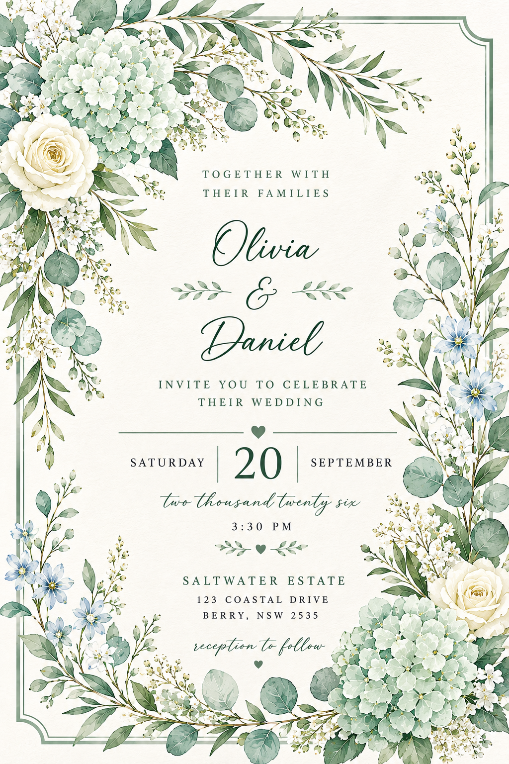 Personalised Wedding Keepsake Frame