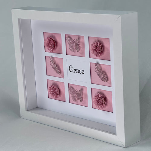 Baby Name Nursery Shadow Box (rectangle)