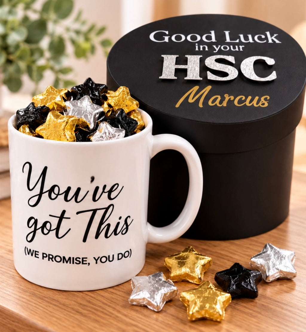 Personalised HSC Good Luck Gift Box