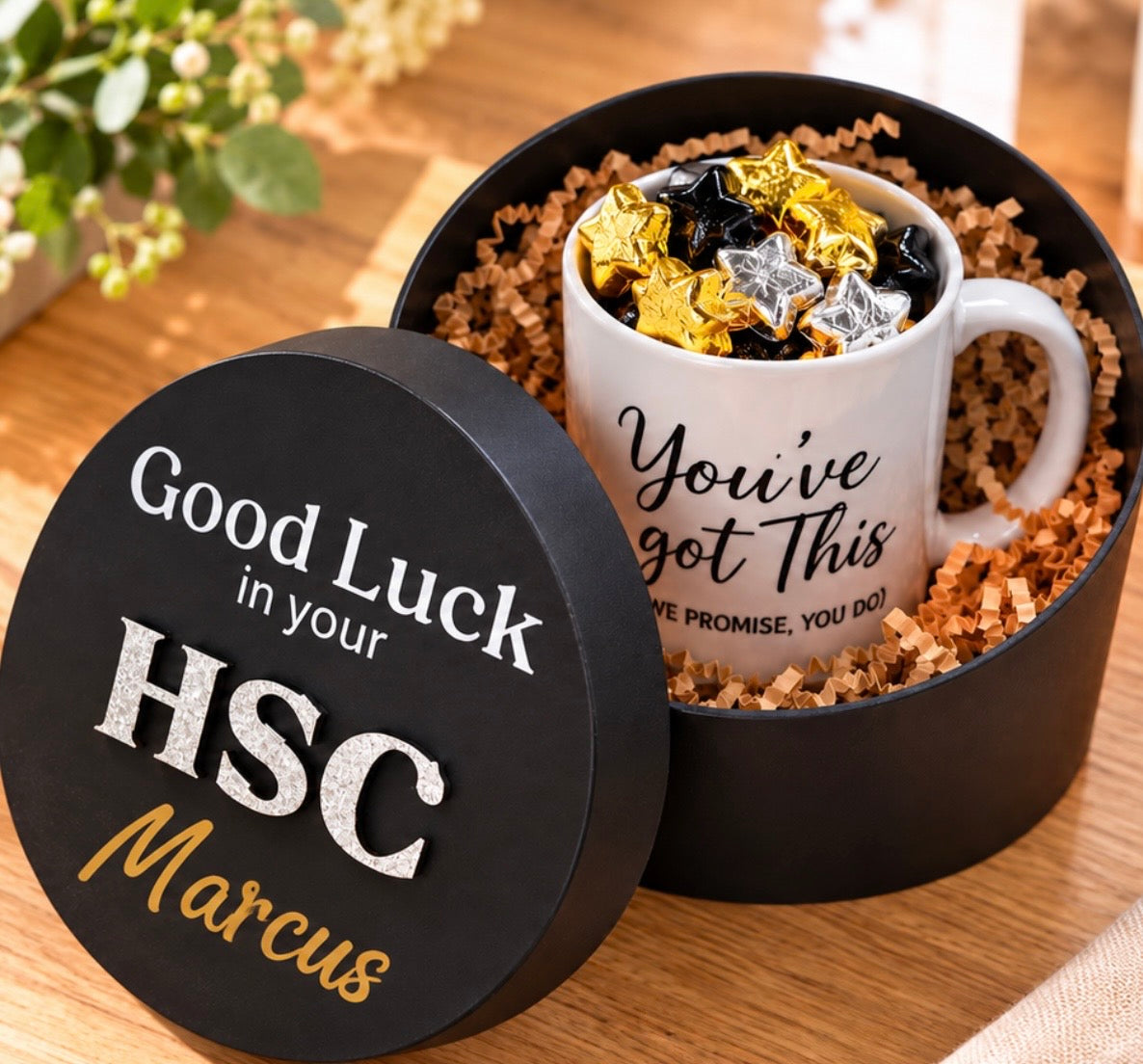 Personalised HSC Good Luck Gift Box