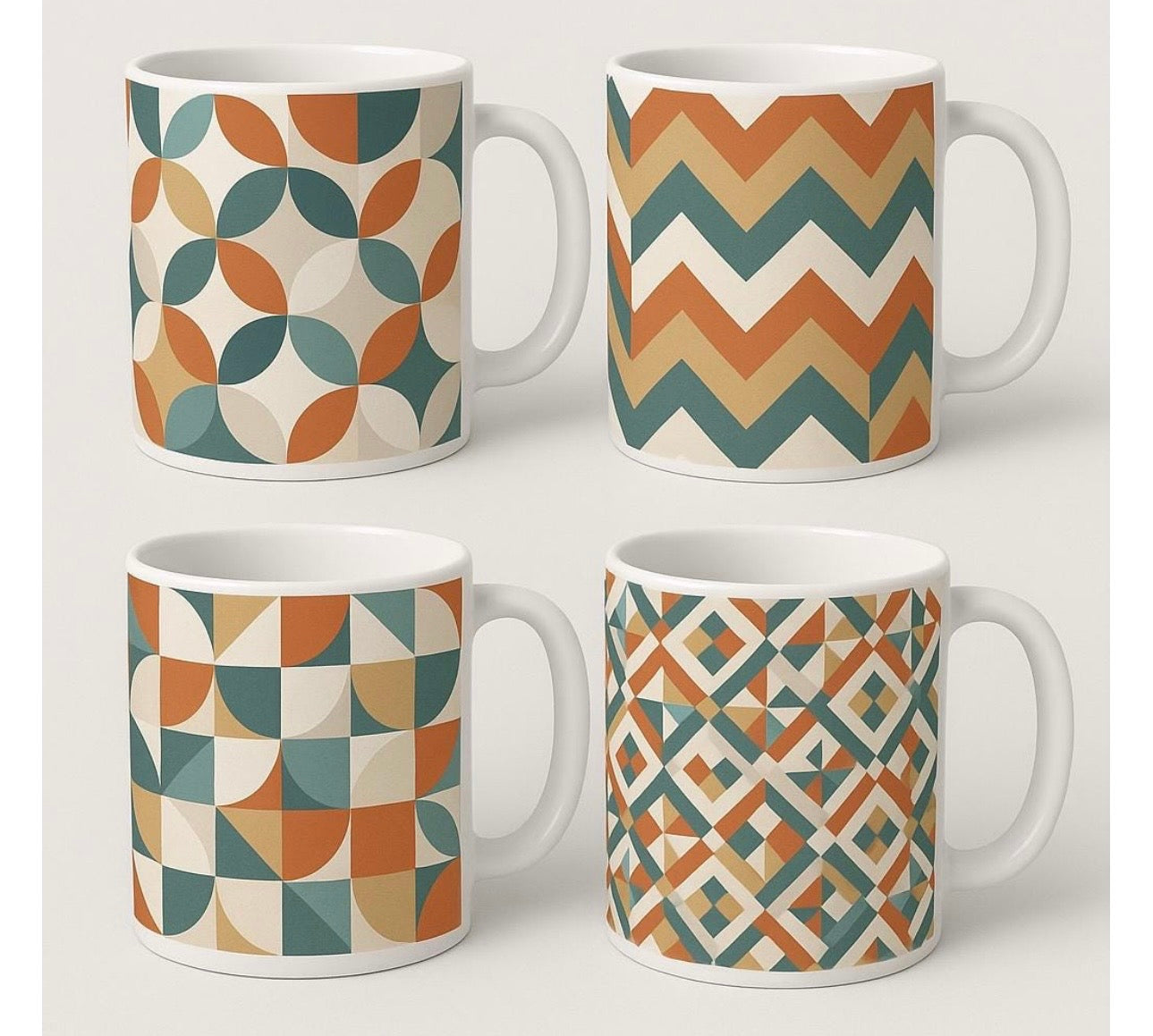 Terra Geo Mugs (set of 4)