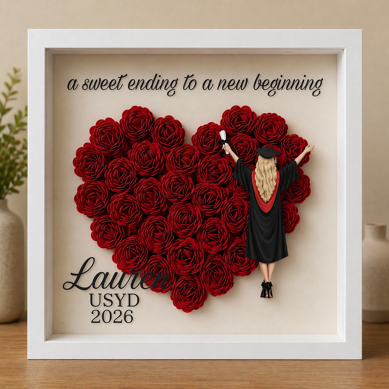 Personalised Graduation Shadow Box Frame